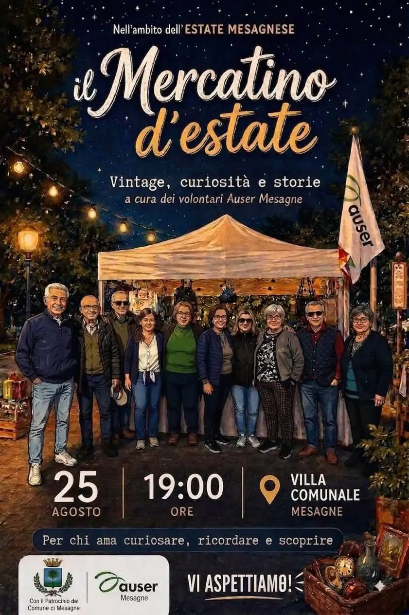 Mercatino d'Estate vintage Auser Mesagne 2026