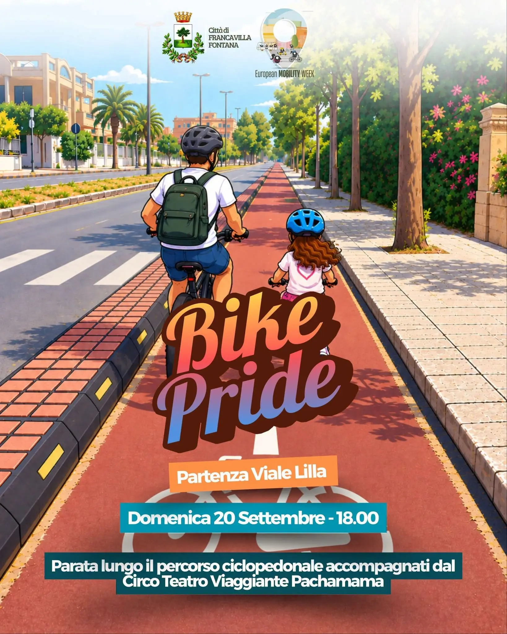 Bike Pride Francavilla Fontana 20 settembre 2026 parata biciclette