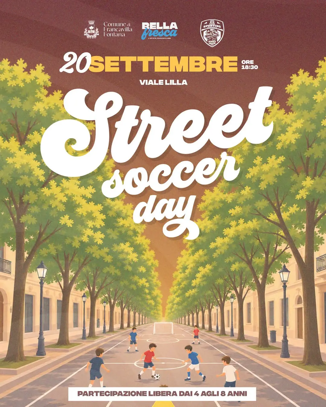 Street Soccer Day Francavilla Fontana bambini calcio Viale Lilla 2026